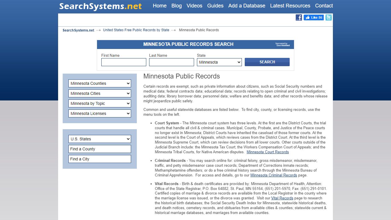 Minnesota Public Records Search